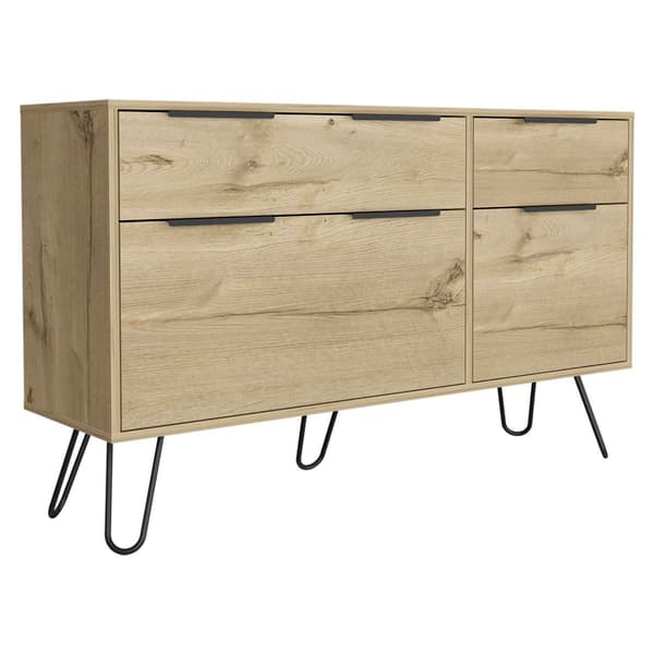 FM FURNITURE Monaco Light Oak Double Dresser - image 