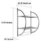 Home Basics Wall Mounted Bathroom Shelf With Towel Bar - image 4