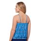 Womens American Beach Geometric Blouson Tankini Swim Top - image 2