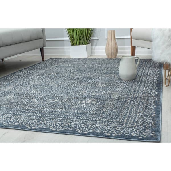 Rugs America&#8482; Milford Imperial Sky Transitional Vintage Area Rug