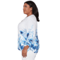 Plus Size Alfred Dunner Mykonos Watercolor Floral Blouse - image 4