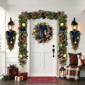 Puleo International 6ft. LED Ornaments & Pinecone Adorned Garland - image 2
