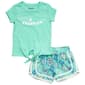 Girls (4-6x) Champion(R) Tie Front Tee w/ Butterfly Woven Shorts - image 1