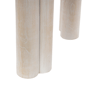 9th & Pike® Traditional Cream Teak Wood Accent Table - image 5