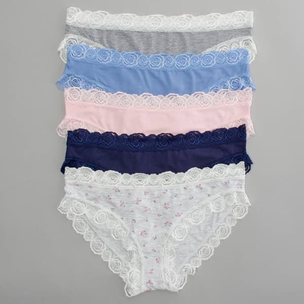 Womens Laura Ashley&#174; 5pk. Bikini Panties - LS9743-5PKEW