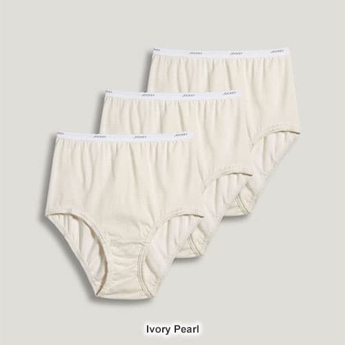 Womens Jockey&#174; Classics 3pk. Brief Panties 9482