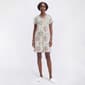 Womens Charmour Short Sleeve Floral Lace Trim V-Neck Nightshirt - image 1
