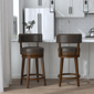 HH2 Home Lawton Brown Upholstered Swivel Counter Height Stool - image 8