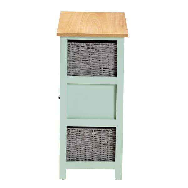 Baxton Studio Valtina Two-Tone Wood 3-Drawer Storage Unit