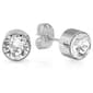 Steeltime Swarovski&#40;R&#41; Crystals & Steel Stud Earrings - image 1