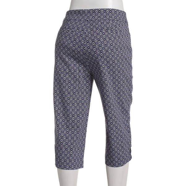 Womens Briggs Geo Millennium Cut-Out X Hem Capri Pants