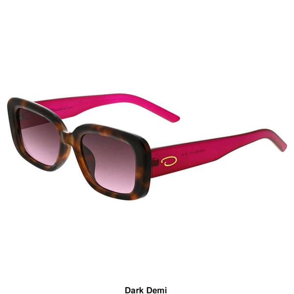 Womens O by Oscar Slim Rectangle Sunglasses