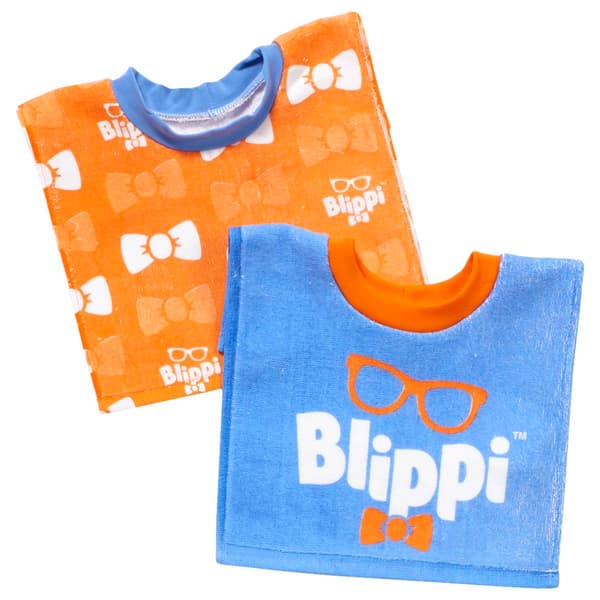 Baby Boy 2pk. Blippi Terry Bibs - image 