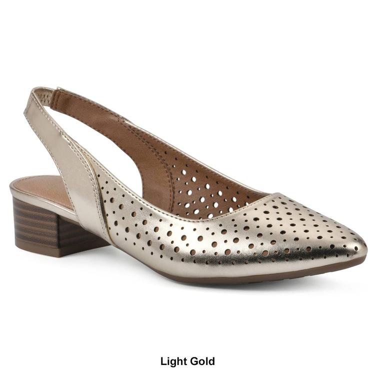 Womens White Mountain Boronic Slingback Pumps