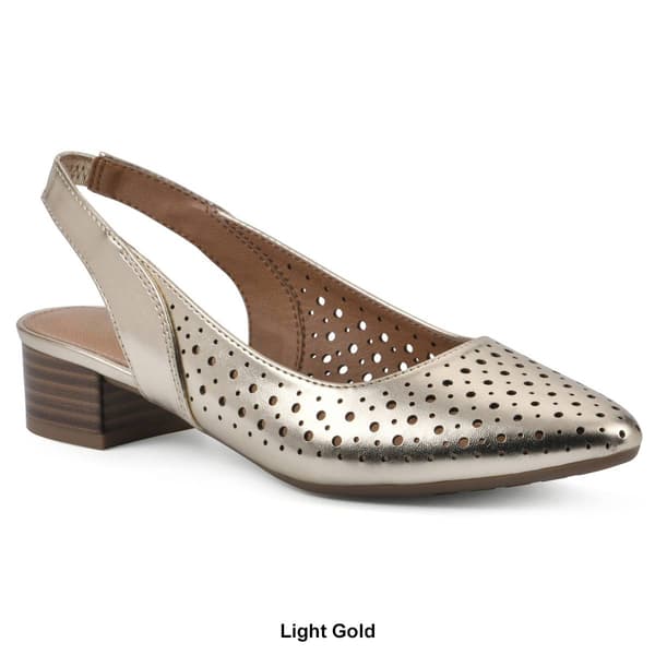 Womens White Mountain Boronic Slingback Pumps