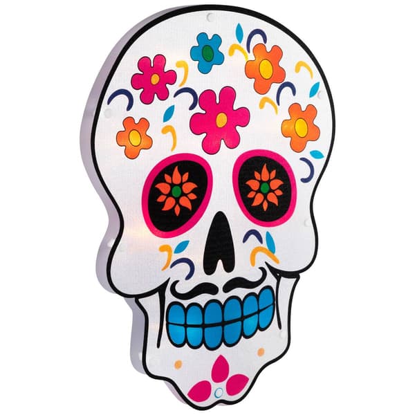 Northlight Seasonal 15in. Lighted Day of the Dead Silhouette