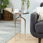 9th & Pike® Contemporary Silver Aluminum Raised Edge Accent Table - image 7