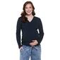 Womens Times Two Side Ruched Waffle Knit Maternity Tee - image 4