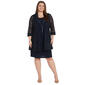 Plus Size R&M Richards Embroidered Sequin Lace Jacket Dress - image 1