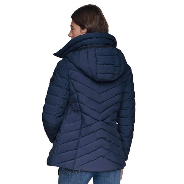Womens DKNY Stretch Puffer Jacket