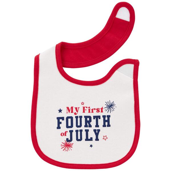 Baby Unisex Carters&#40;R&#41; My 1st 4th of July Bib - image 