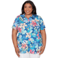 Plus Size Alfred Dunner The Royal Treatment Tropical Lace Short - image 1