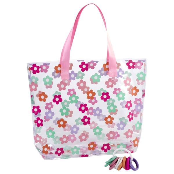 Girls Capelli&#40;R&#41; New York 14pc. Daisy Jelly Tote w/ Ponies - image 