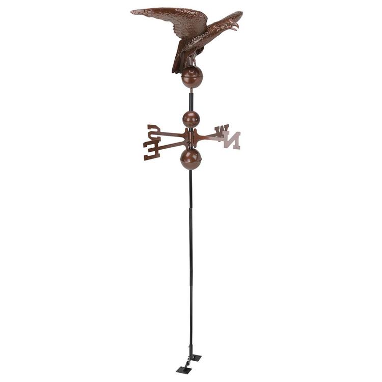 DAK 36in. Polished Eagle Outdoor Garden Weathervane