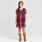 Girls (7-16) Speechless(R) Short Sleeve Smocked Dress w/ Vest - image 1