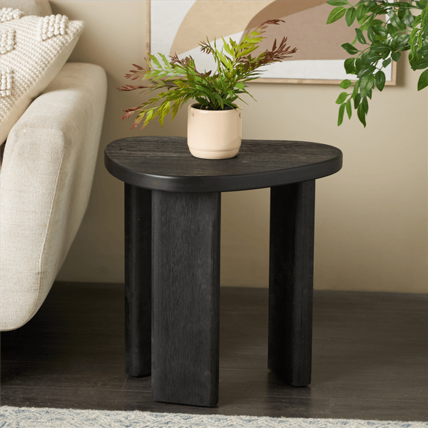 9th & Pike® Modern Black Wood Accent Table