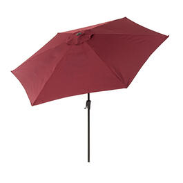 9 Foot Metal Umbrella - Burgundy