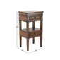 9th & Pike® Brown Pine Traditional Accent Table - image 5