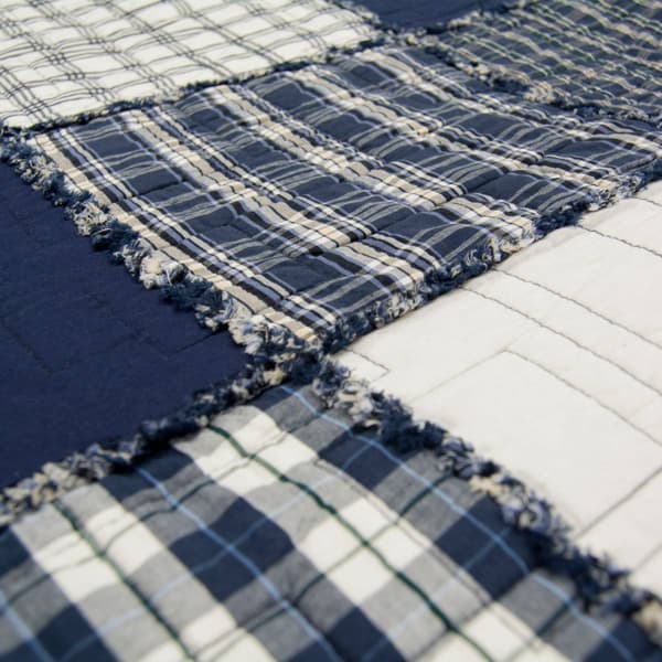 Donna Sharp Your Lifestyle Checkerboard Indigo 3pc. Quilt Set