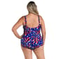 Plus Size Maxine Miss Americana Shirred Front One Piece Swimsuit - image 2