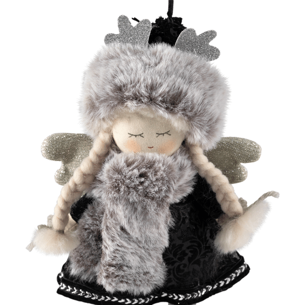 Northlight Plush Winter Angel Girl Hanging Christmas Ornament