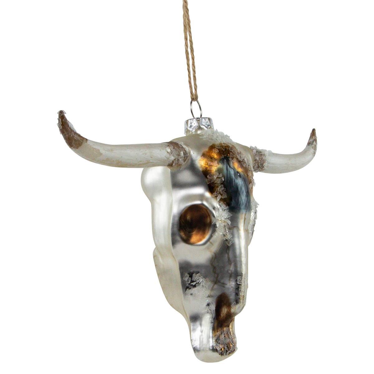 Northlight Seasonal 5.5in. Longhorn Glass Christmas Ornament