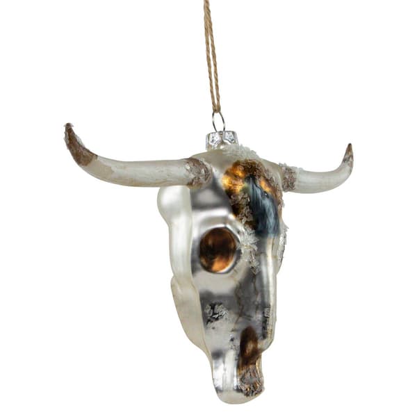 Northlight Seasonal 5.5in. Longhorn Glass Christmas Ornament