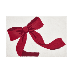 Hallmark Holiday Ribbon Bow Tufted Bath Rug