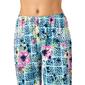 Womens HUE&#174; Short Sleeve Floral Mosaic Tee & Capri Pajama Set - image 2