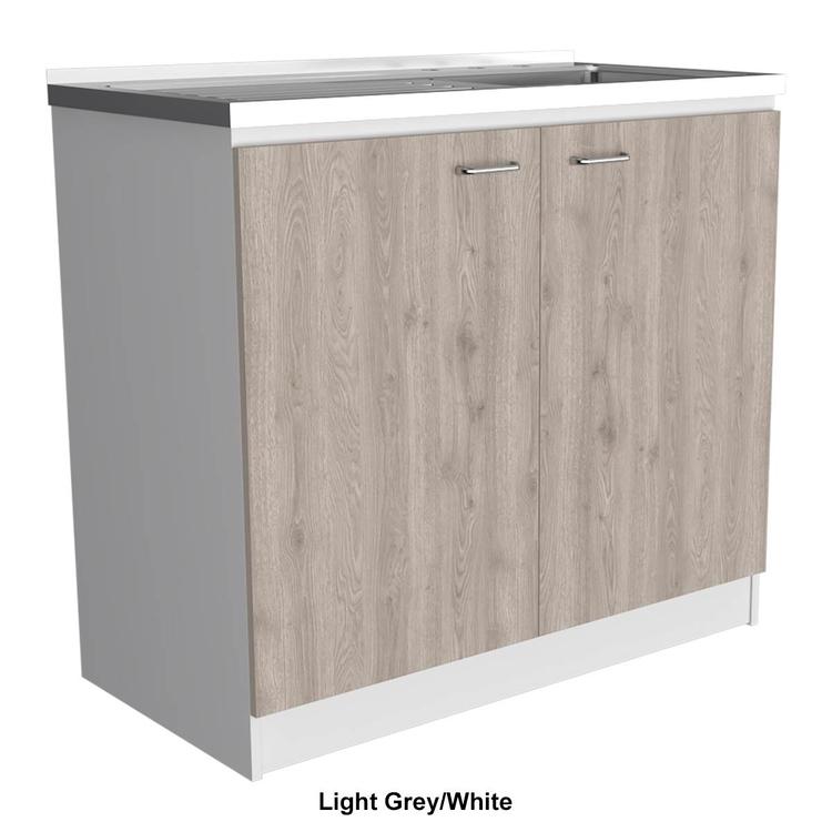 FM FURNITURE Oklahoma Two-Tone Utility Sink & Cabinet
