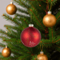 Northlight 4ct. Glittered Pine Needle Christmas Ball Ornaments - image 4