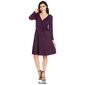 Womens 24/7 Comfort Apparel Long Sleeve Belted Dress - image 4