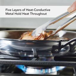 KitchenAid® 2pc. 5-Ply Clad Stainless Steel Frying Pan Set