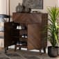 Baxton Studio Hartman Walnut Brown Finished Wood Shoe Cabinet - image 9