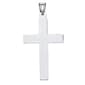 Gold Classics(tm) 14kt. White Gold Polished Cross Pendant - image 1