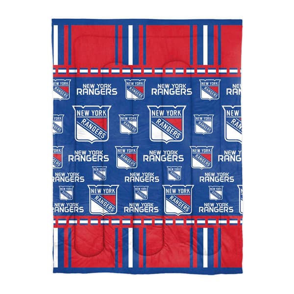 NHL NY Rangers Rotary Bed In A Bag Set