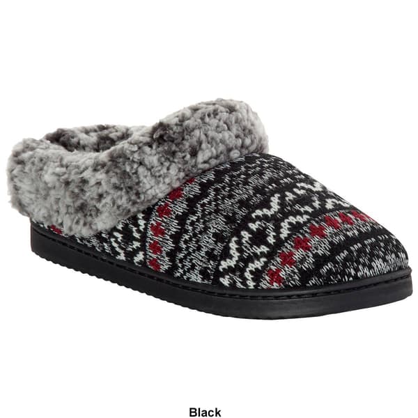 Womens Dearfoams&#174; Lara Fair Isle Slippers