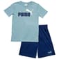 Boys (8-20) Puma(R) Small Logo Tee & Short Set - Seafoam - image 1