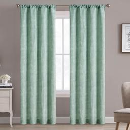 Rosalyn Floral Embroidered Rod Pocket Panel Curtain