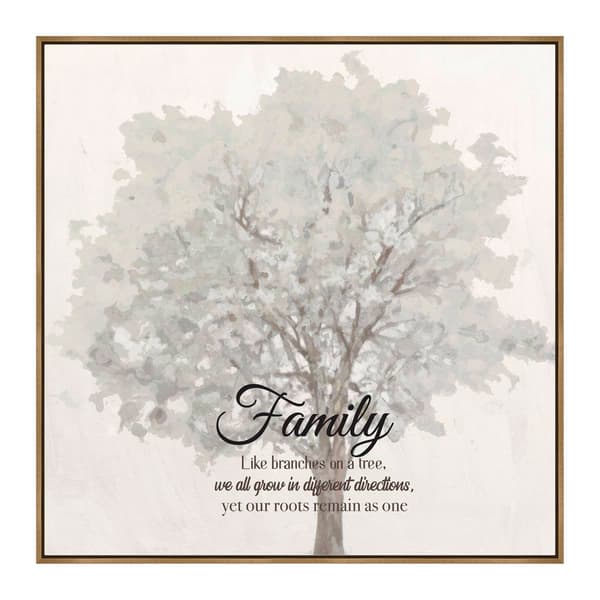 Artisan Home Family Tree Landscape Canvas Wall Decor - image 